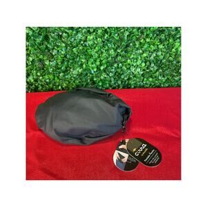 NWT Cirra Black Packable Poncho Travel Outdoor Concert  Rain Poncho Rain Shed